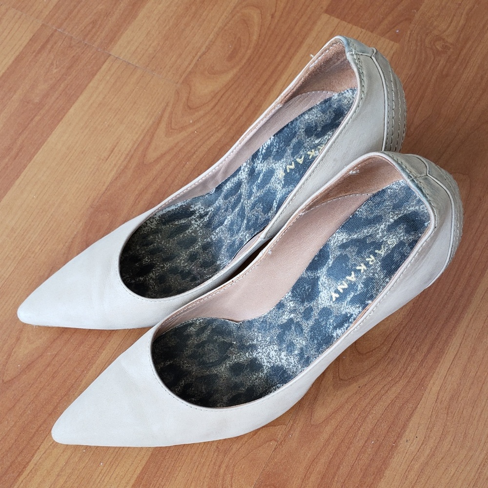 Sarkany Nude Pumps 12cm Heels Beige Chettah Inside - Picture 4 of 8